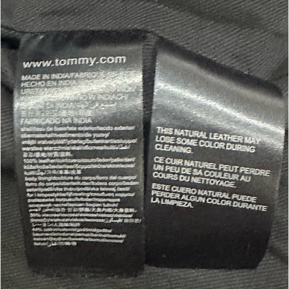 Tommy Hilfiger burgundy leather moto jacket. Excellent condition! - Picture 7 of 10